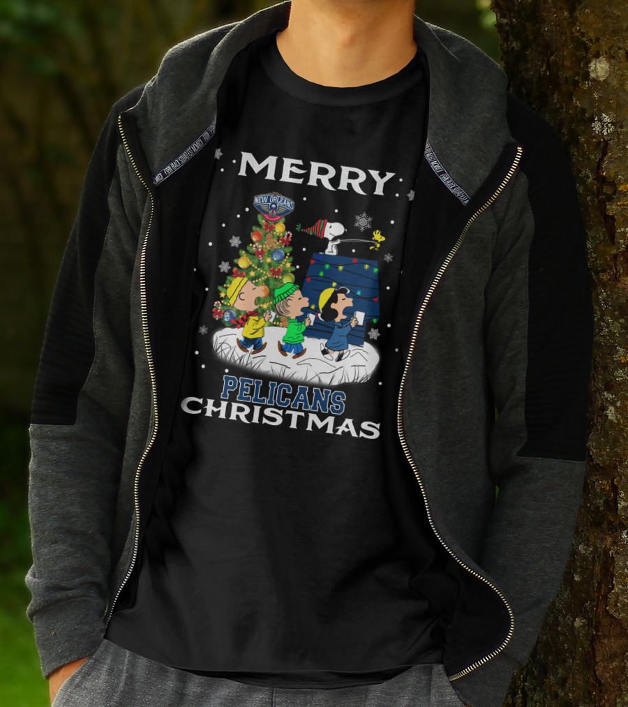 Merry Christmas Snoopy New Orleans Pelicans T-Shirt