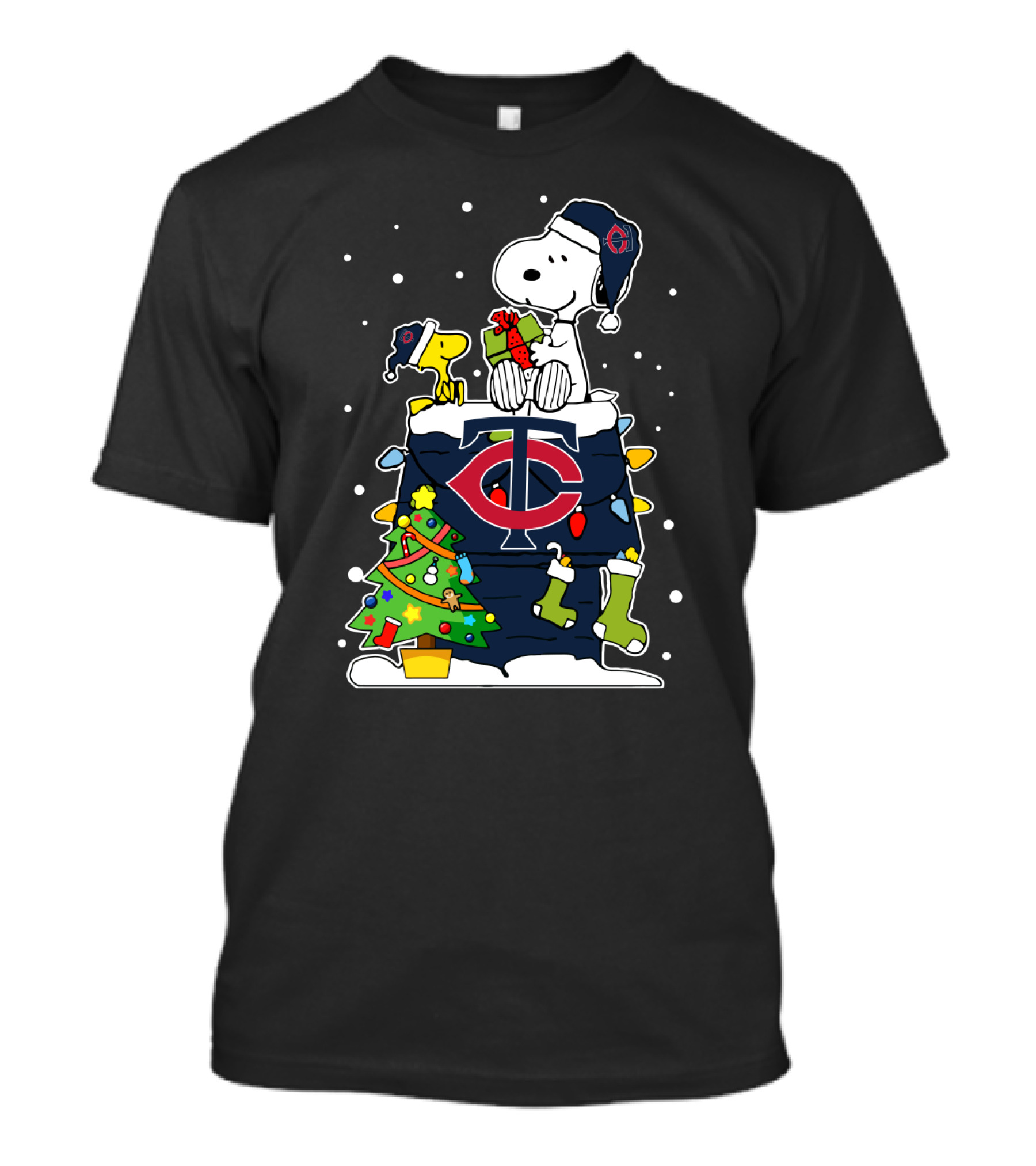 Minnesota Twins Snoopy Christmas Peanuts Fans T-Shirt