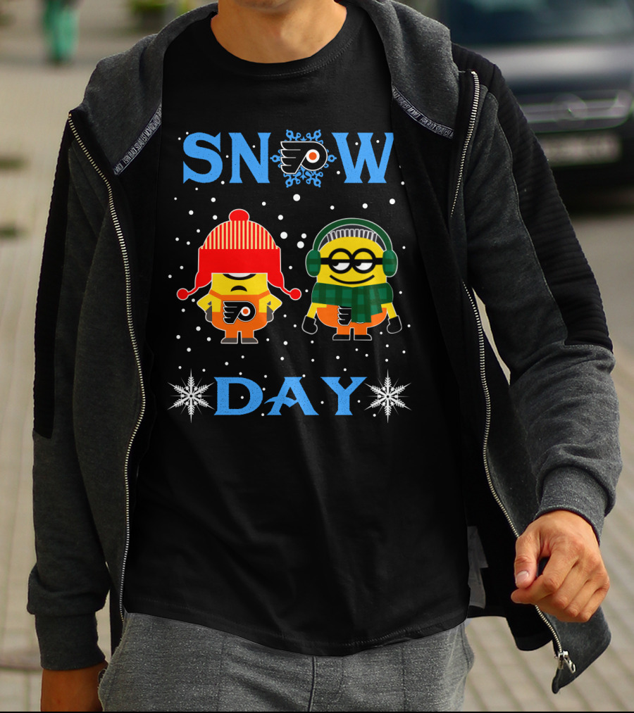 Philadelphia Flyers Minion Snow Day T-Shirt