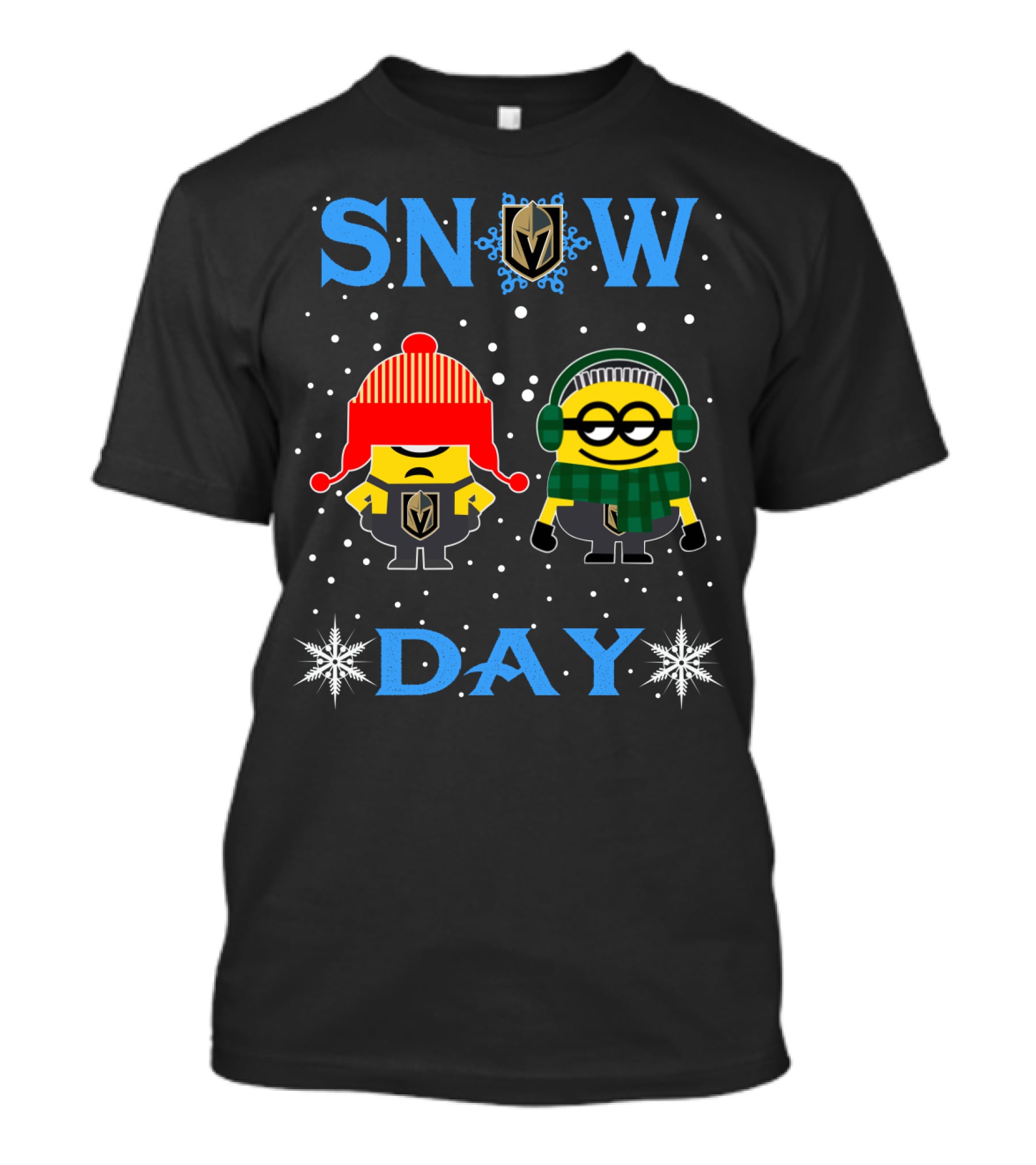 Snow Day Vegas Golden Knights Minion T-Shirt