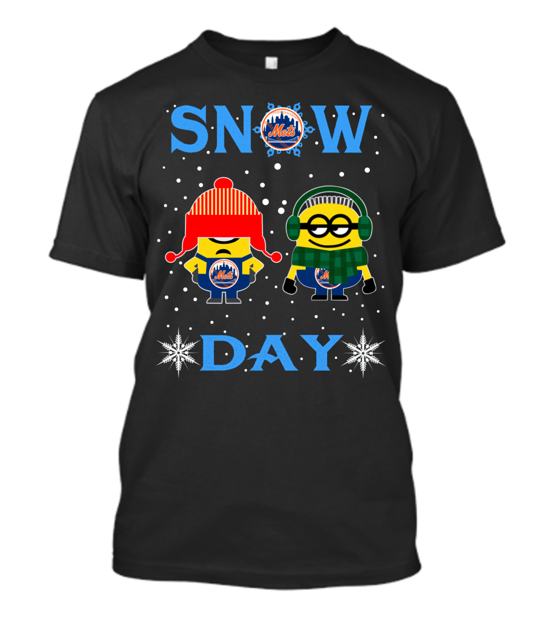 Snow Day For New York Mets Vs Minion T-Shirt