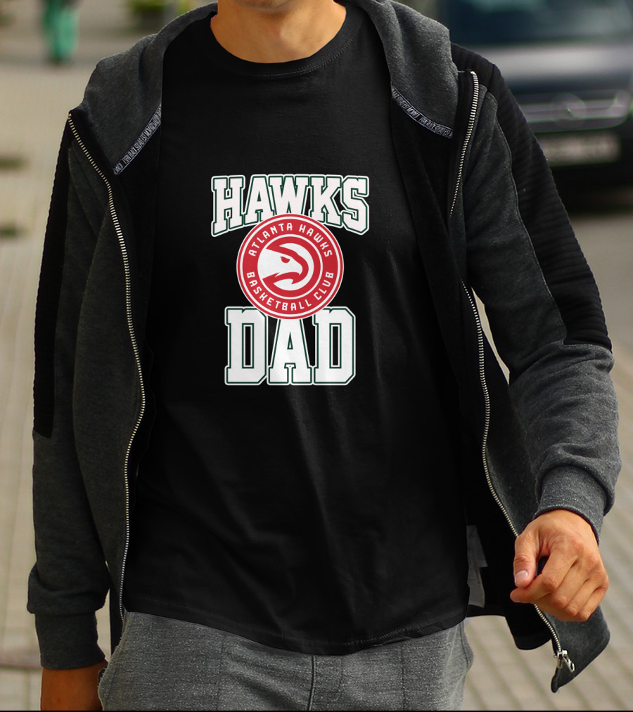 Atlanta Hawks Basketball Club Hawks Dad T-Shirt