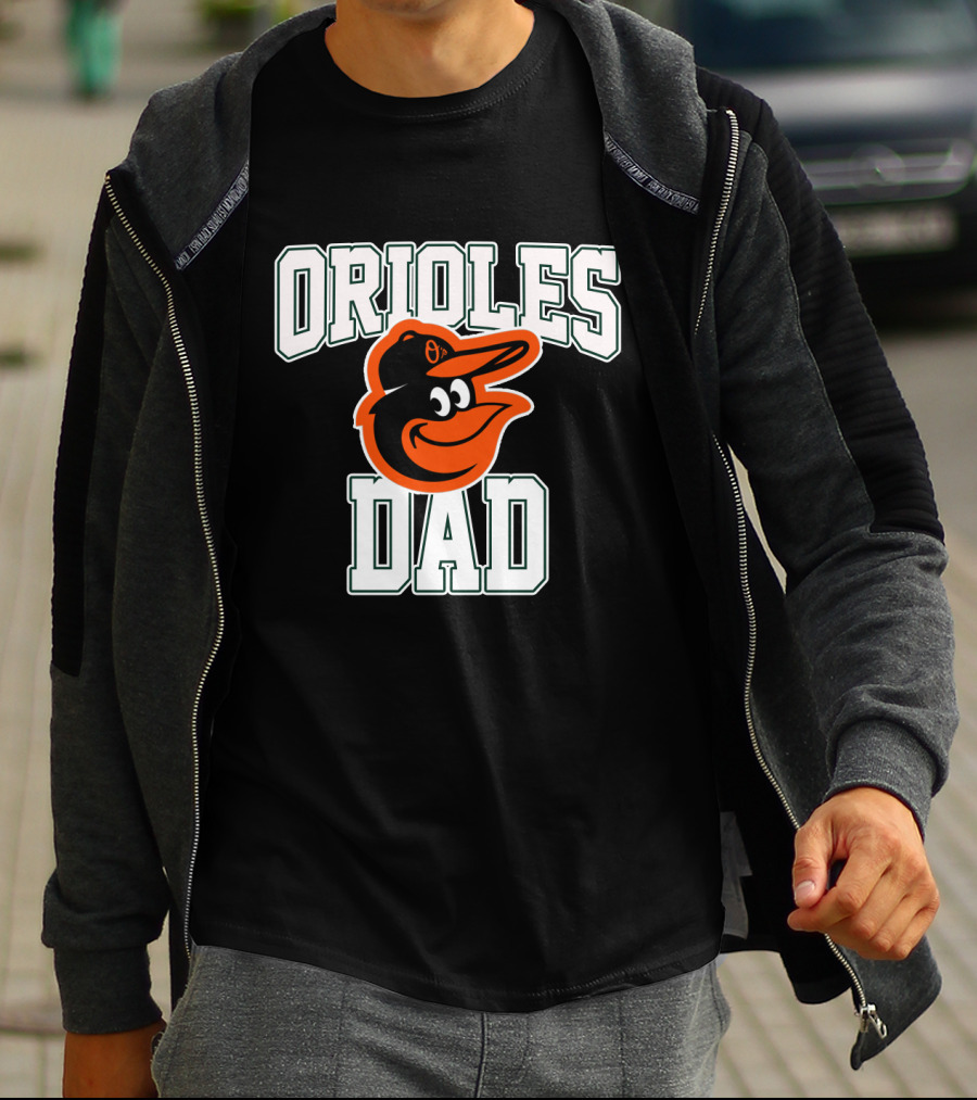 Orioles Dad Baltimore Orioles Logo Fathers T-Shirt