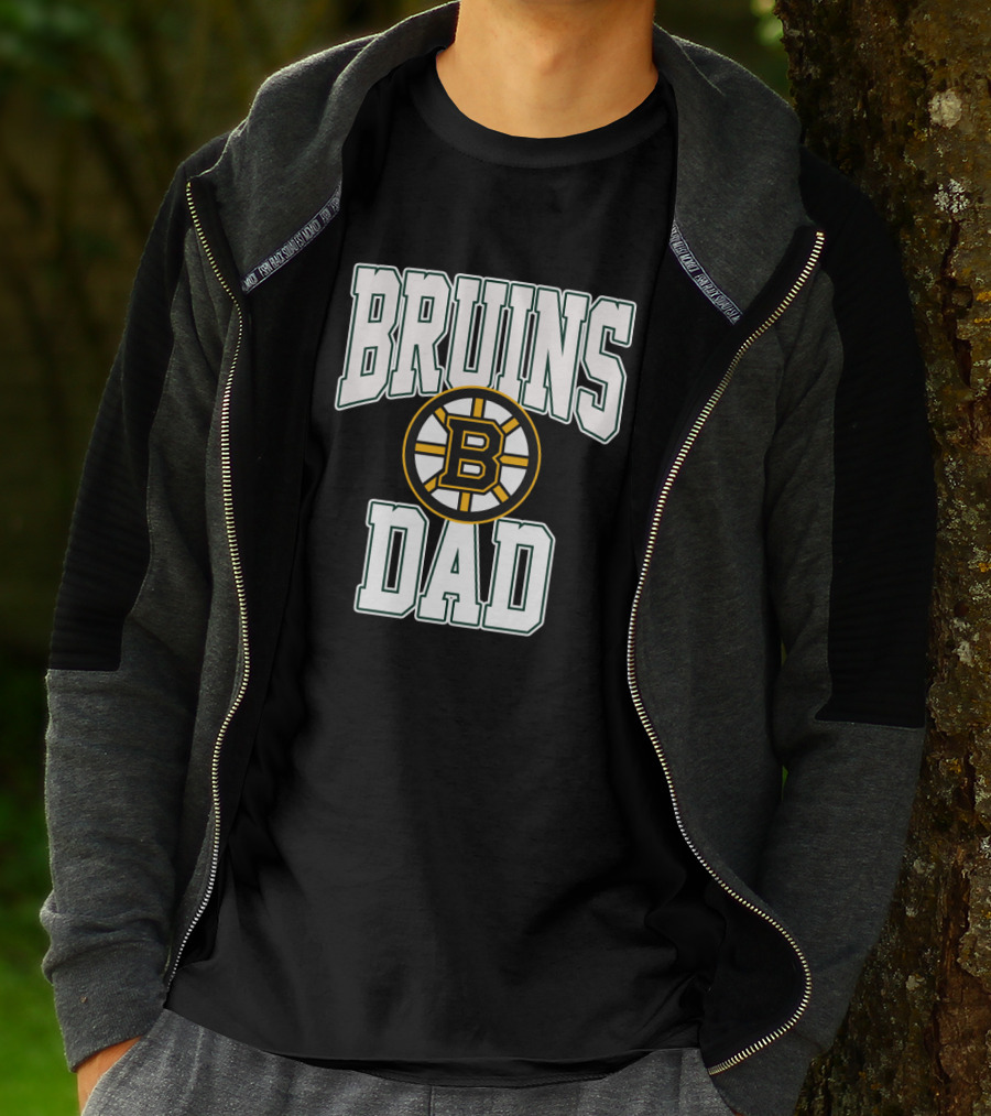 Bruins Dad Boston Hockey Team Fan T-Shirt