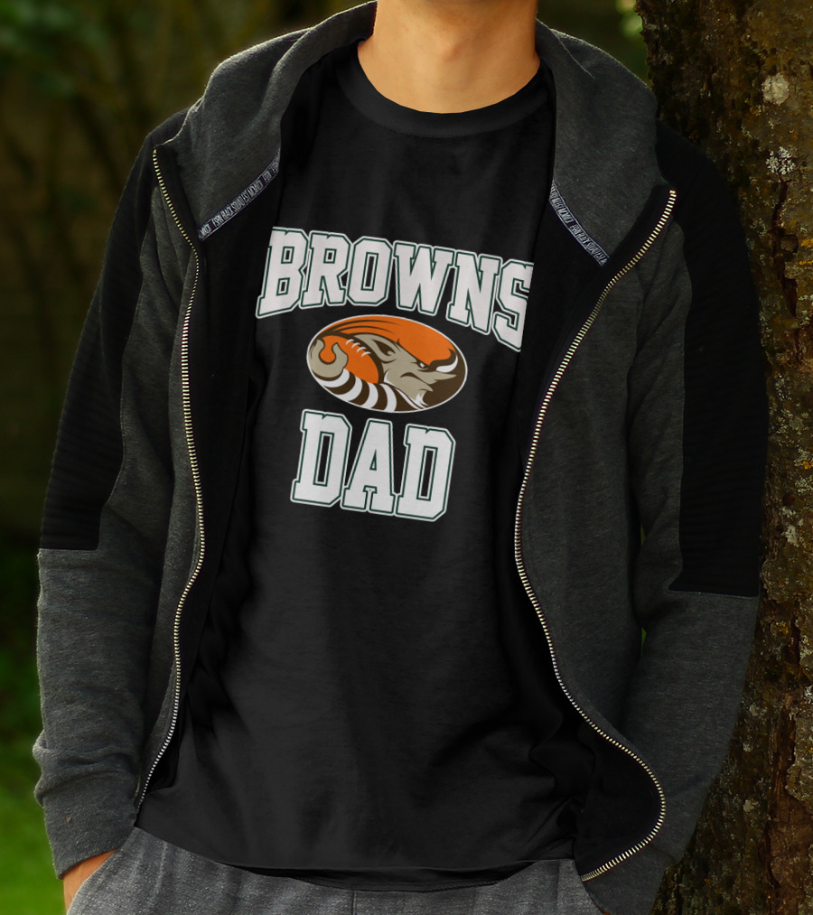 Cleveland Browns Dad Tiger Father's Day T-Shirt