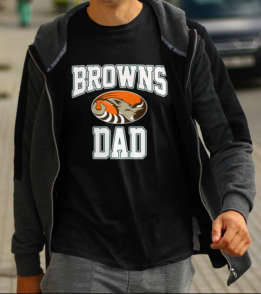 Cleveland Browns Dad Tiger Father's Day T-Shirt