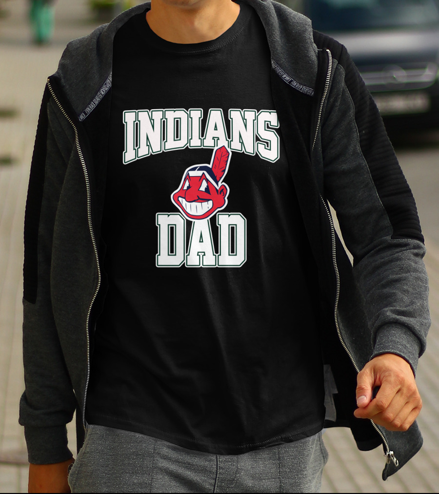 Indians Dad Cleveland Baseball Logo Enthusiast T-Shirt