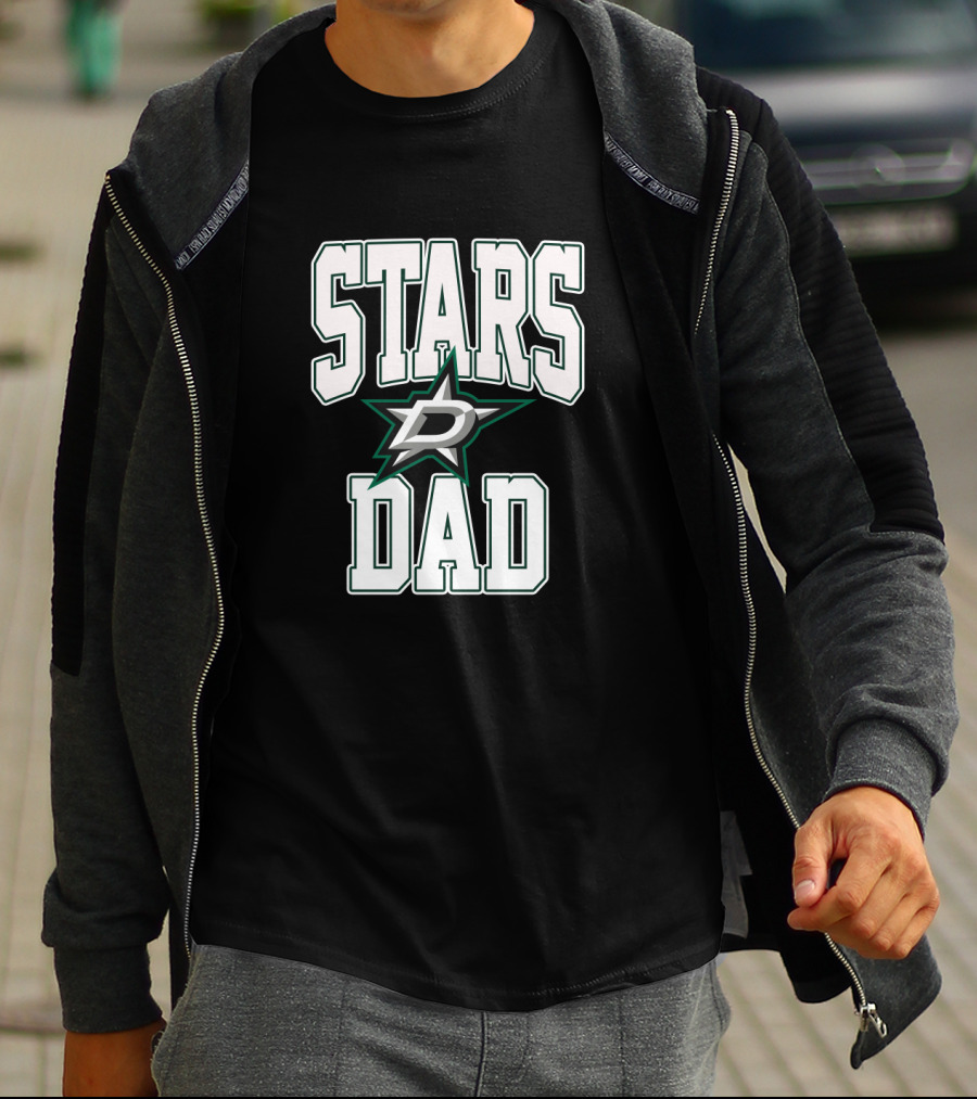 Stars Dad Dallas Hockey Team T-Shirt