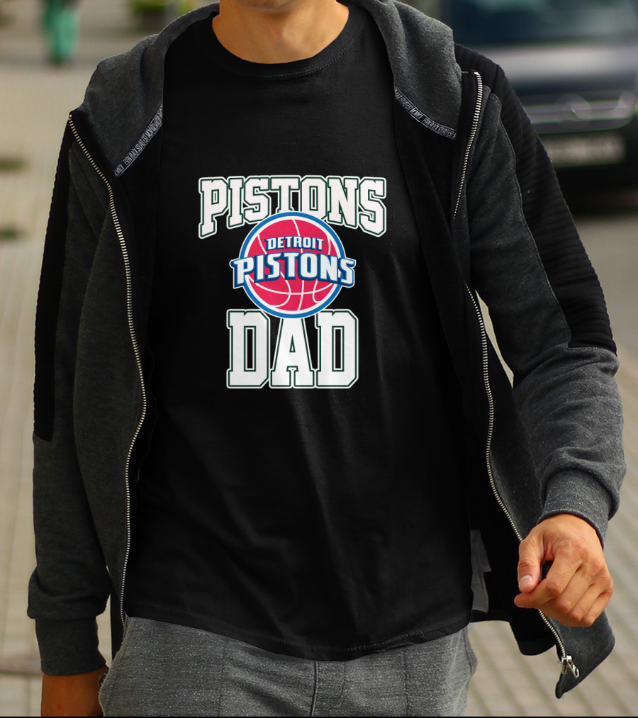 Pistons Dad Detroit Pistons Father's Day T-Shirt