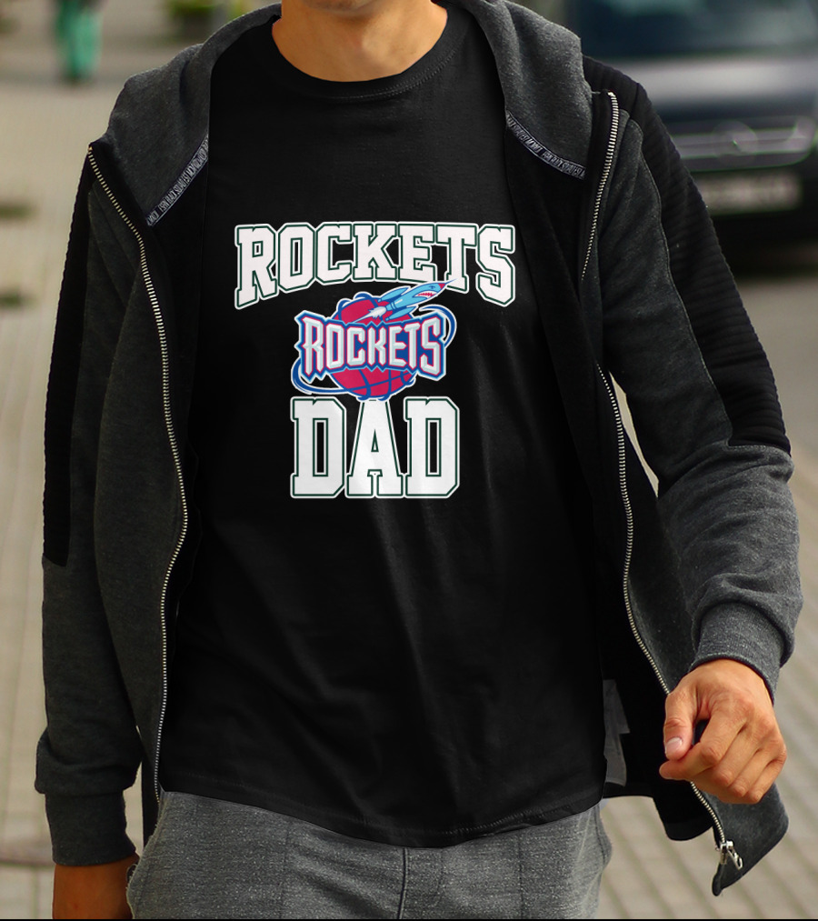 Rocket Dad Father's Day Best Houston Rockets T-Shirt