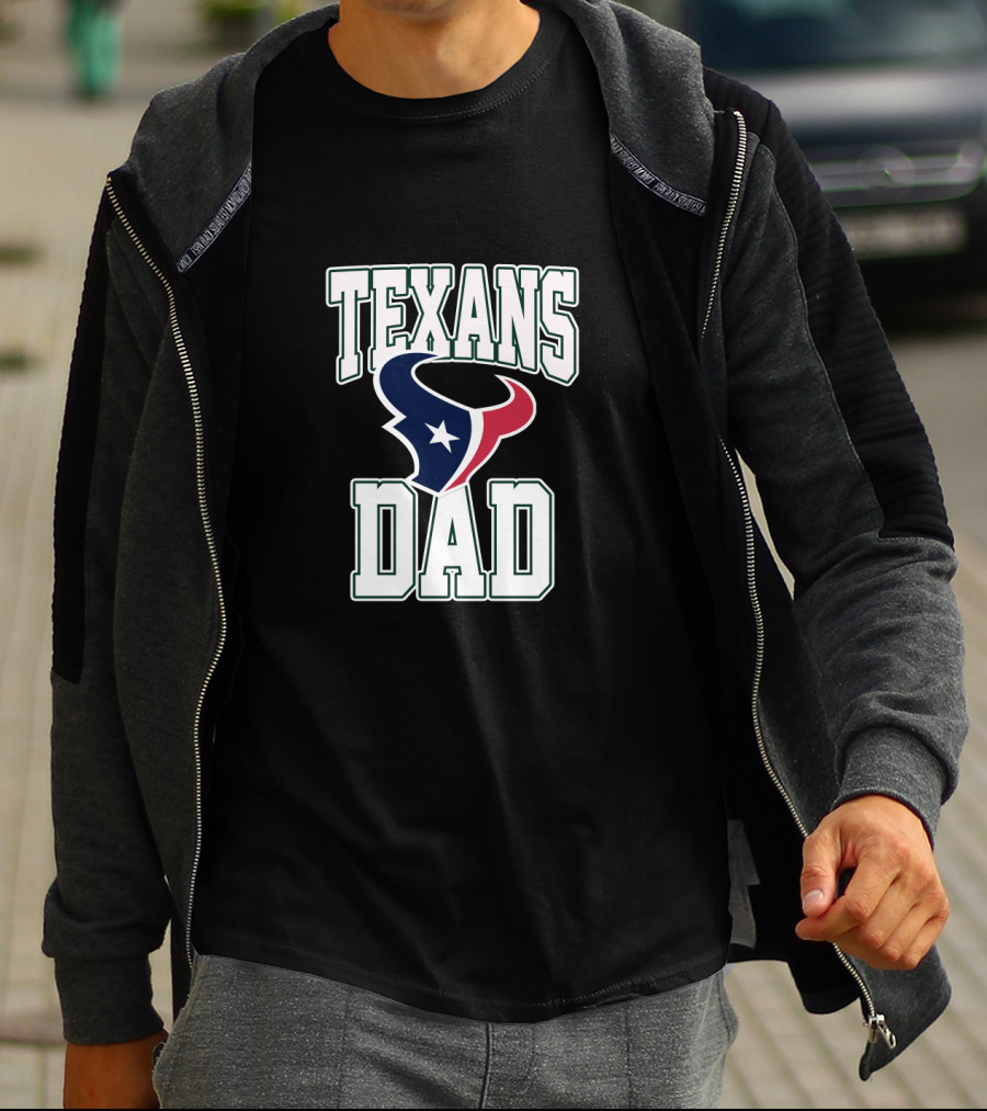 Houston Texans Dad Father's Day T-Shirt