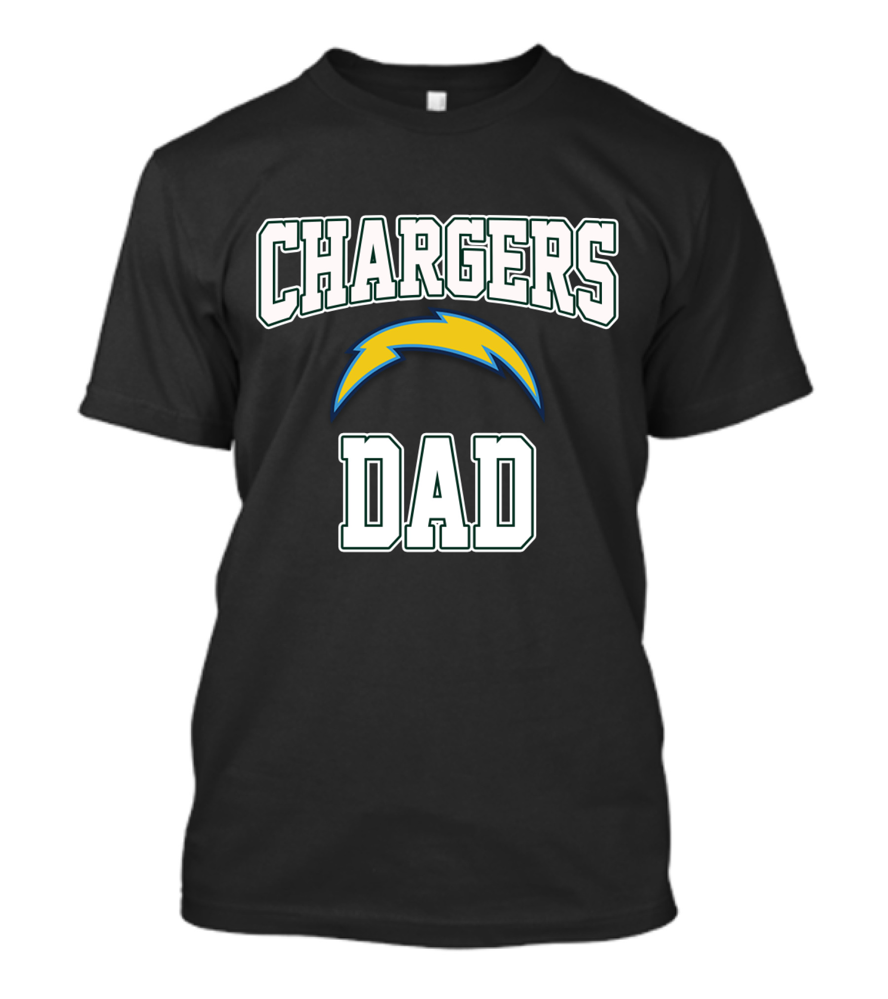 Chargers Dad Father's Day Los Angeles Chargers Football Fan T-Shirt