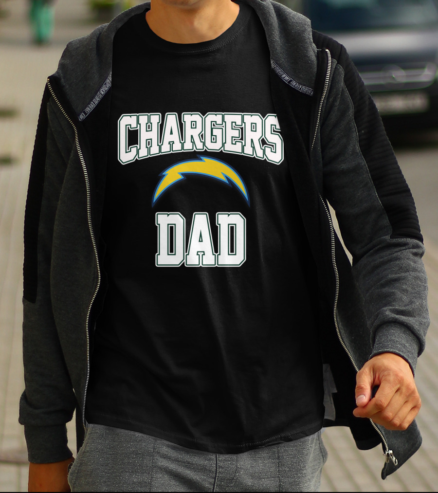 Chargers Dad Father's Day Los Angeles Chargers Football Fan T-Shirt