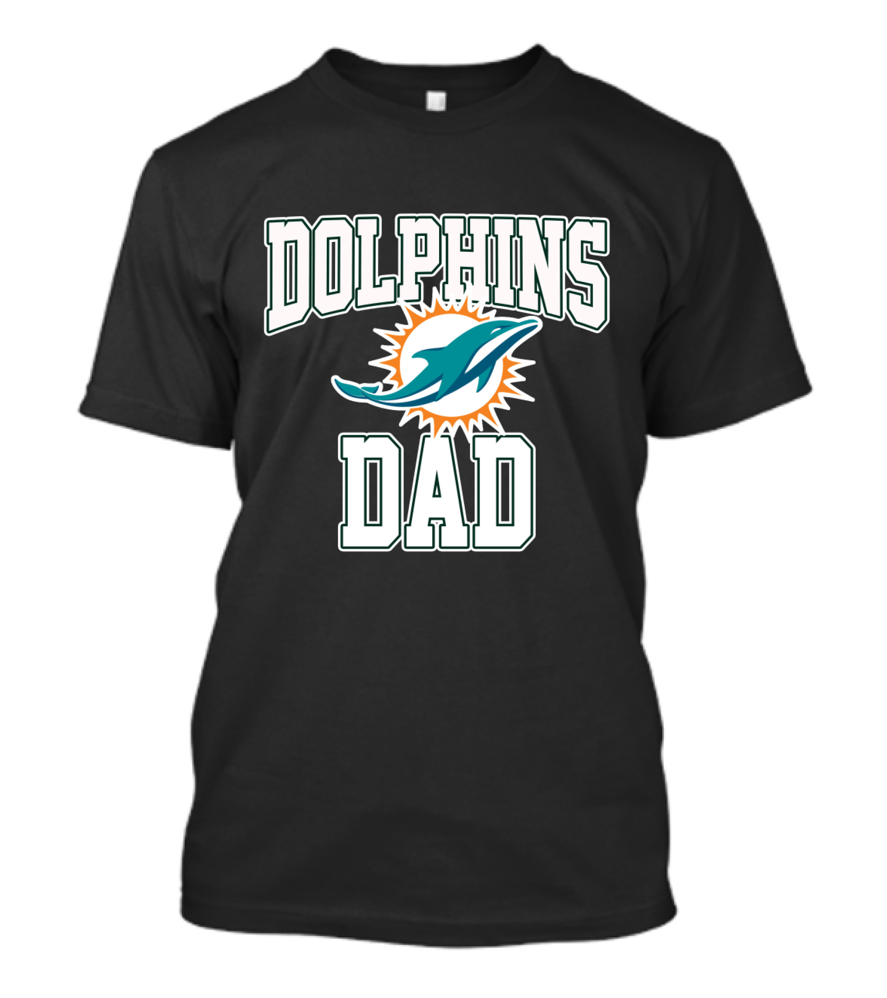 Dolphins Dad Father's Day Miami Dolphins T-Shirt