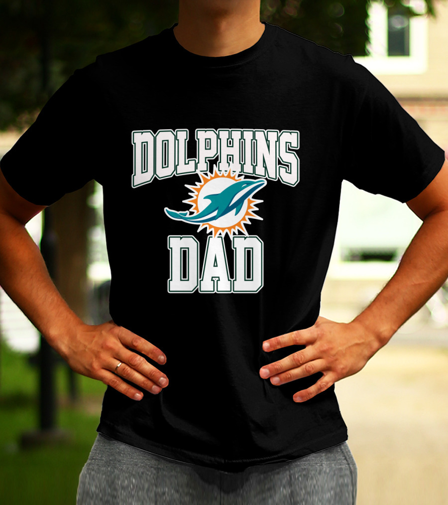 Dolphins Dad Father's Day Miami Dolphins T-Shirt