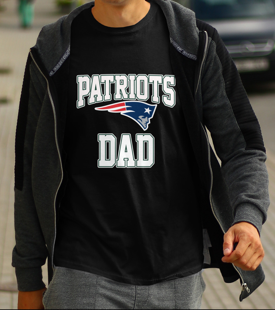 New England Patriots Dad Football Pride Father's Day T-Shirt