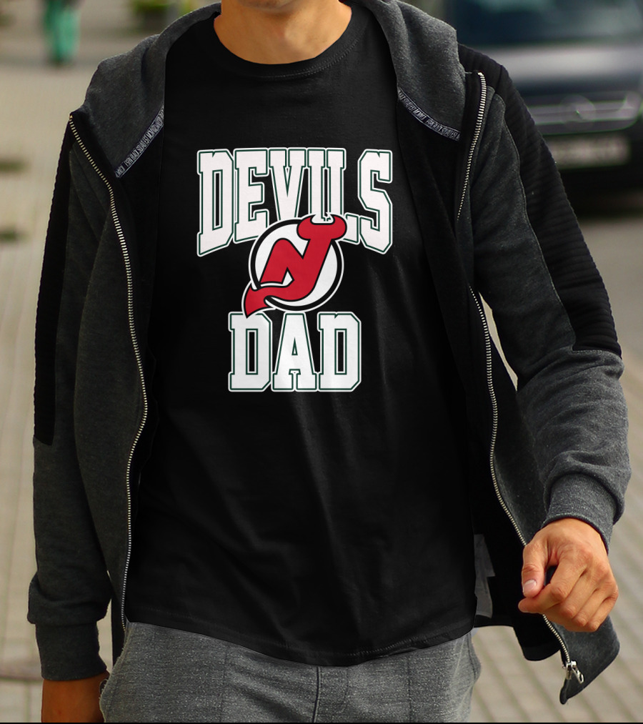 New Jersey Devils Dad Hockey Fan T-Shirt