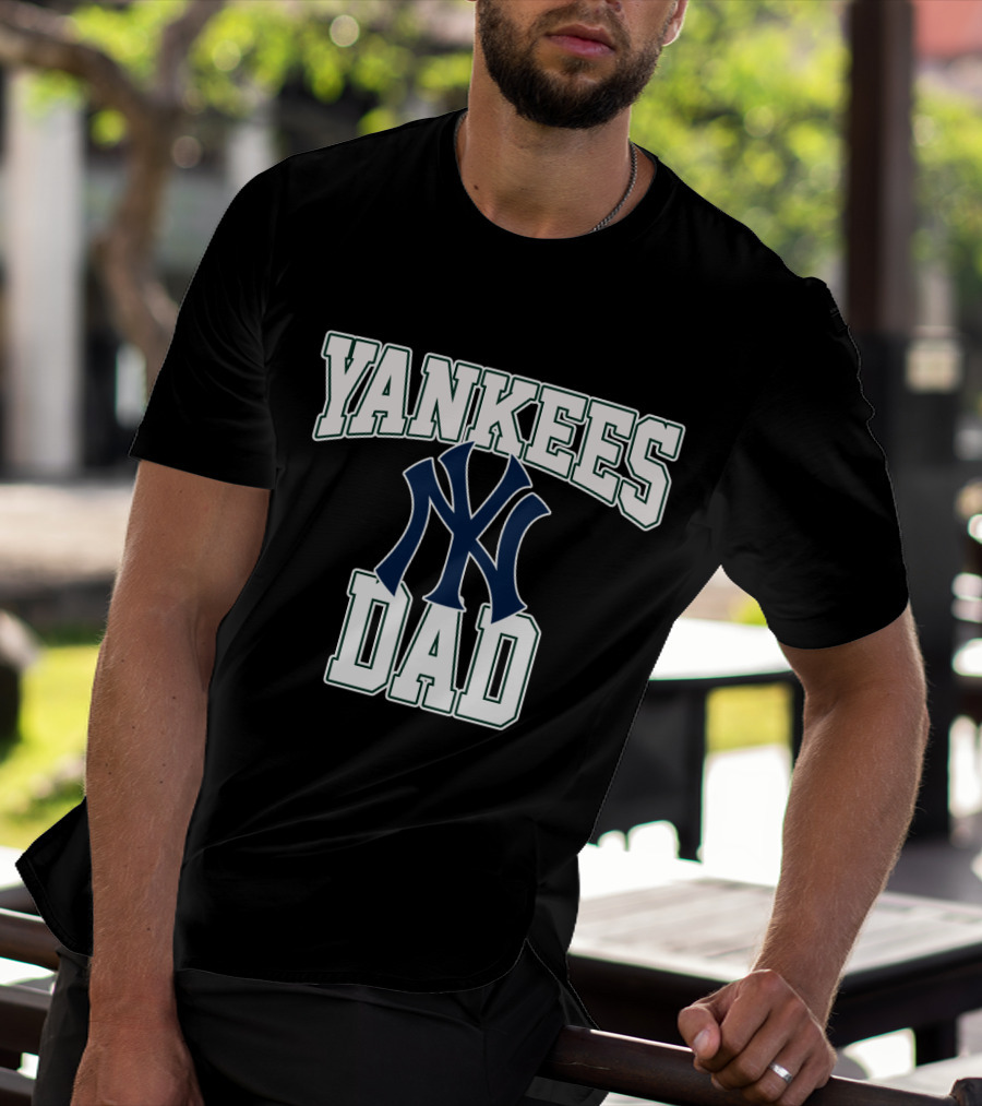 Yankees Dad New York Yankees Fan Apparel Iconic Dad Champion T-Shirt