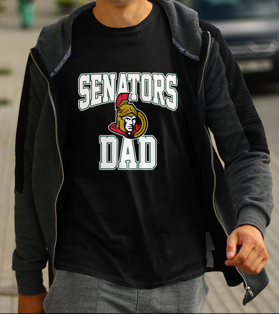 Ottawa Senators Dad Hockey Fan Gift With Team T-Shirt