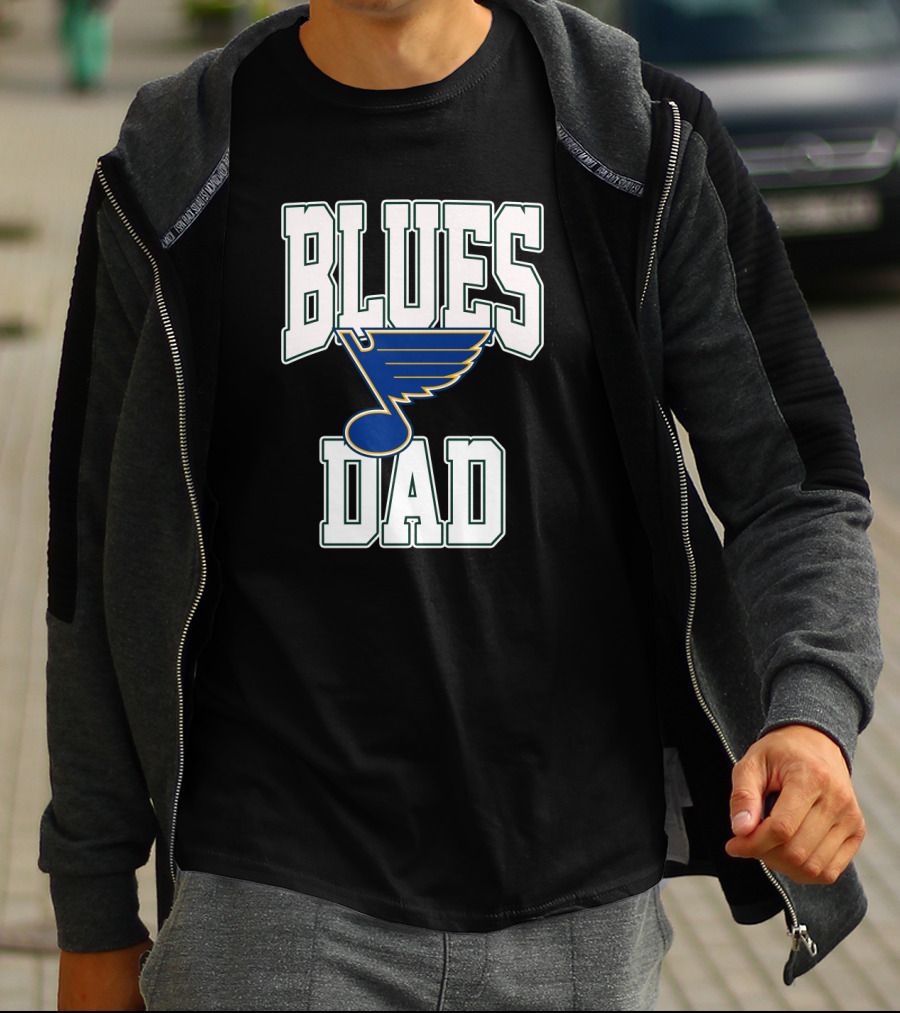 Blues Dad St Louis Hockey Team T-Shirt
