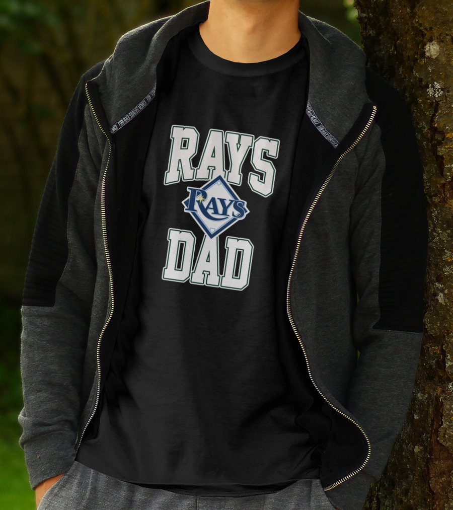 Rays Dad Tampa Bay Baseball Enthusiast Dad Fan Gear T-Shirt