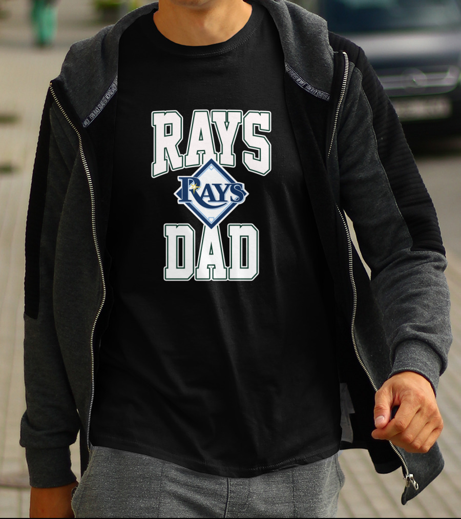 Rays Dad Tampa Bay Baseball Enthusiast Dad Fan Gear T-Shirt