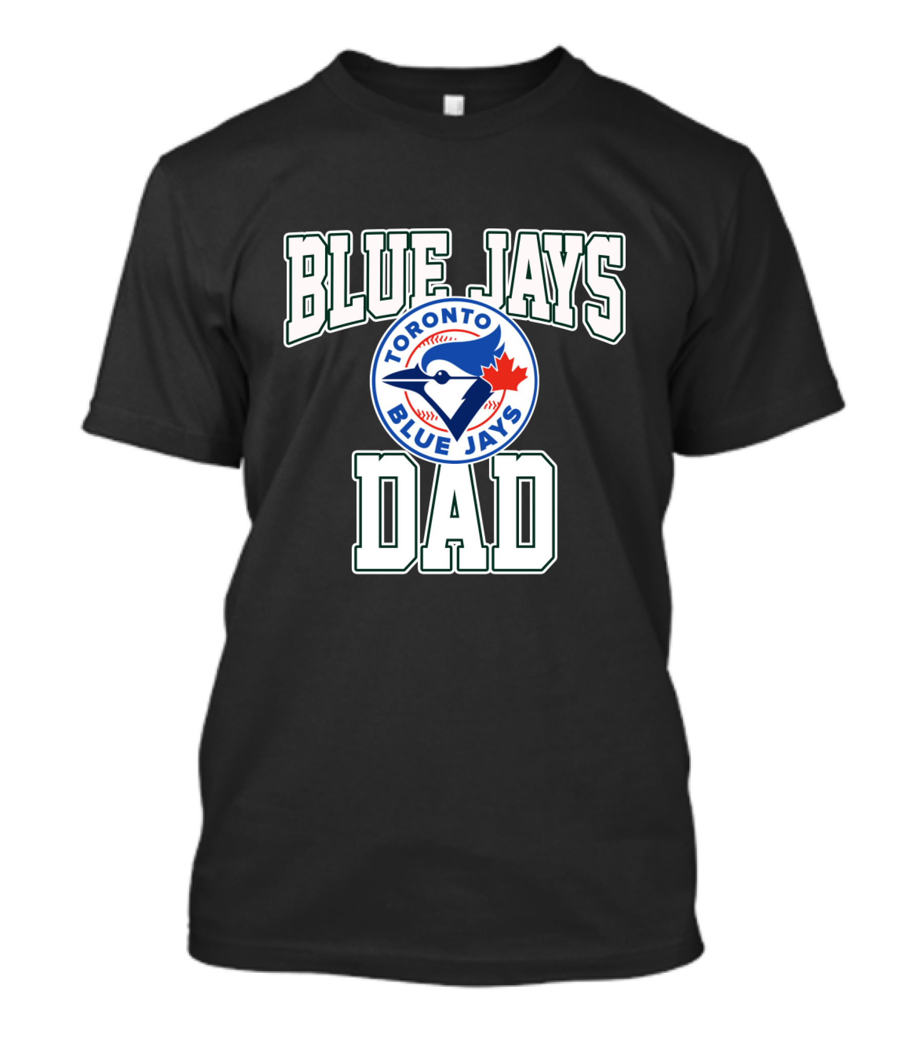 Blue Jays Toronto Dad With Blue Jay And Maple Leaf T-Shirt