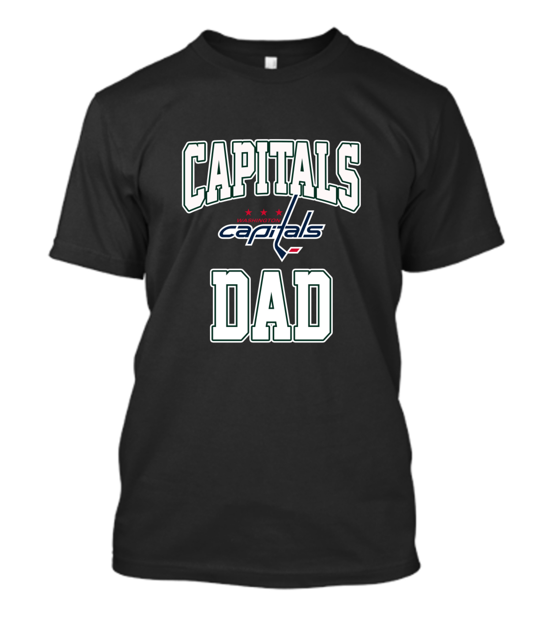 Washington Capitals Dad Fan Gear Capitals Dad T-Shirt