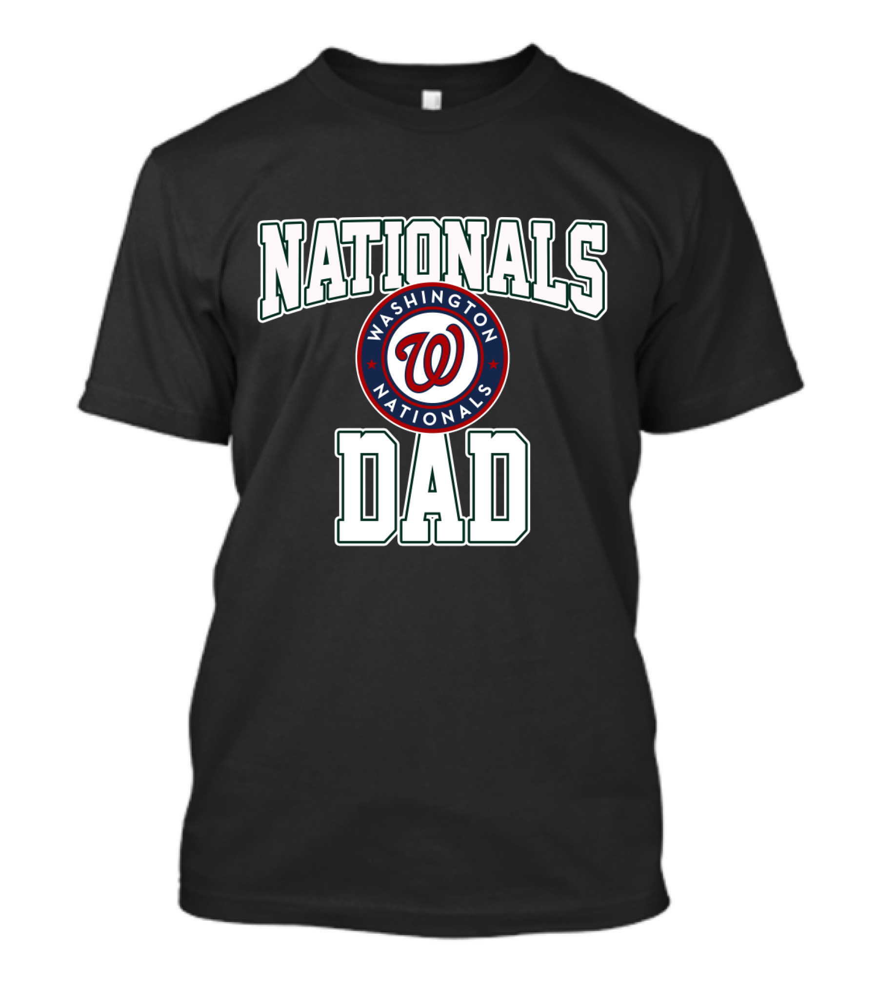 Washington Nationals Dad Fan Gear With Team T-Shirt