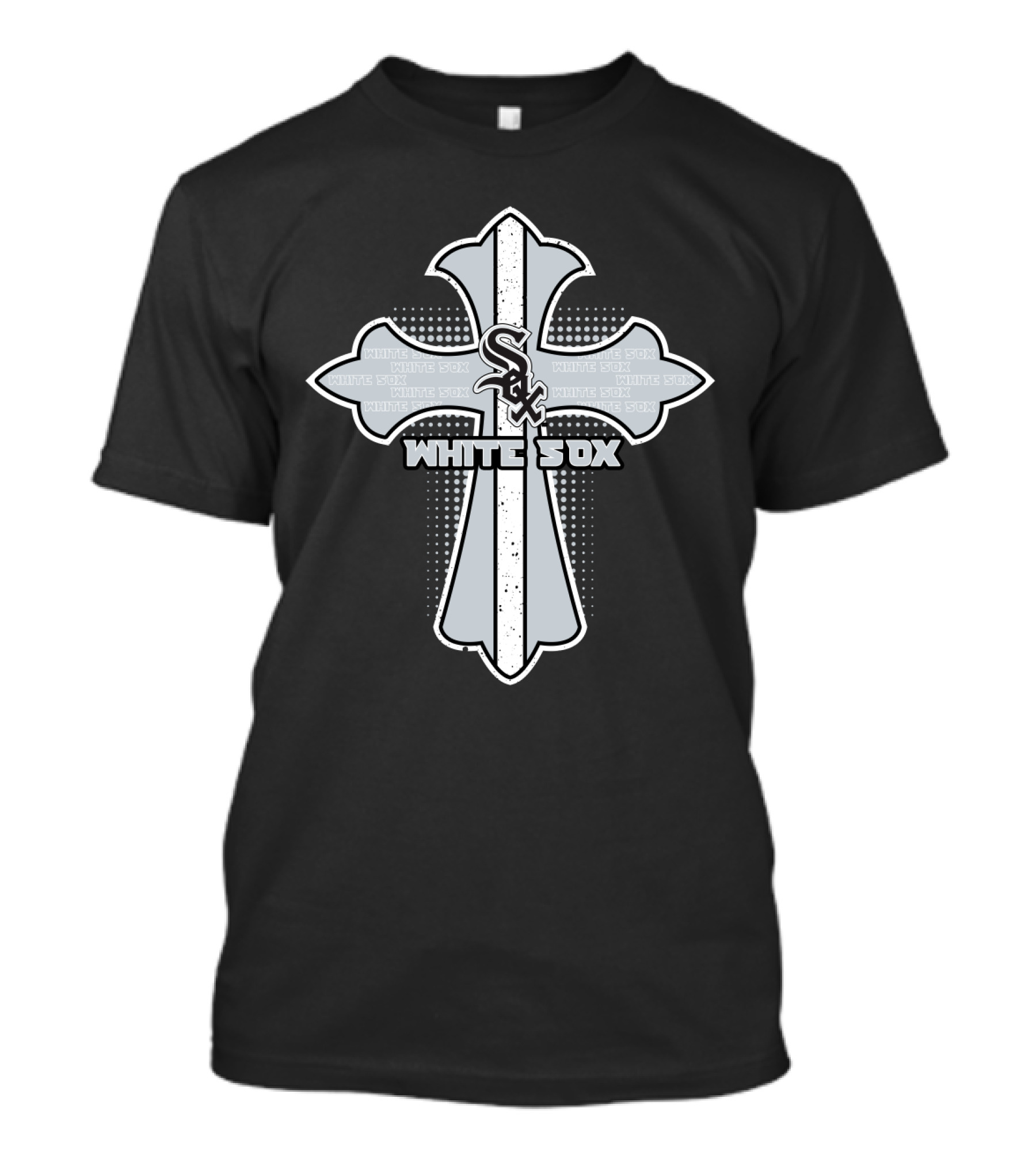 White Sox Cross Design For Jesus And Chicago Fans T-Shirt