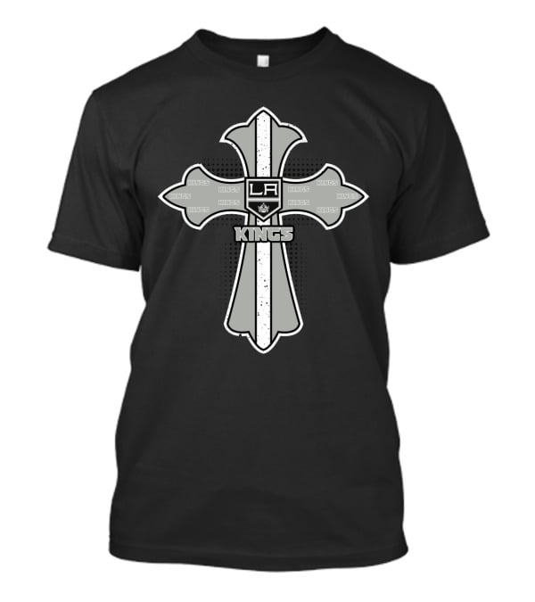 LA Kings And Cross For Jesus Fans Unite With Iconic Symbol And Hockey Spirit T-Shirt
