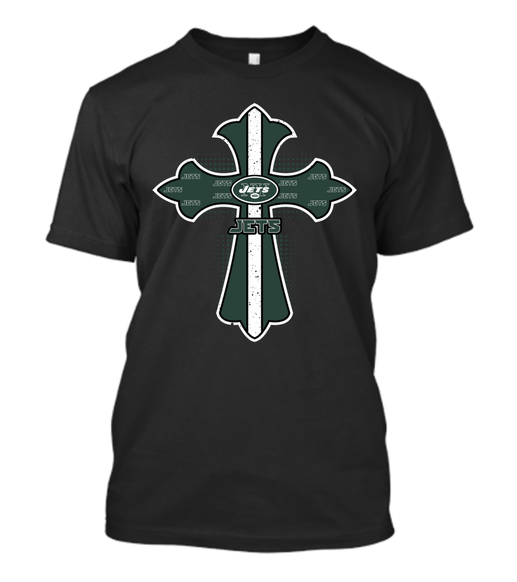 Cross For Jesus Featuring New York Jets Logo And Fans Symbolism T-Shirt
