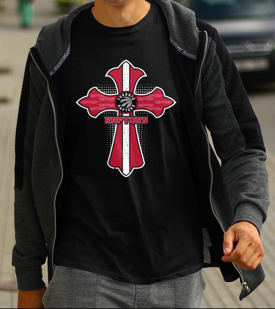 Toronto Raptors Cross Design For Fans Of Jesus T-Shirt