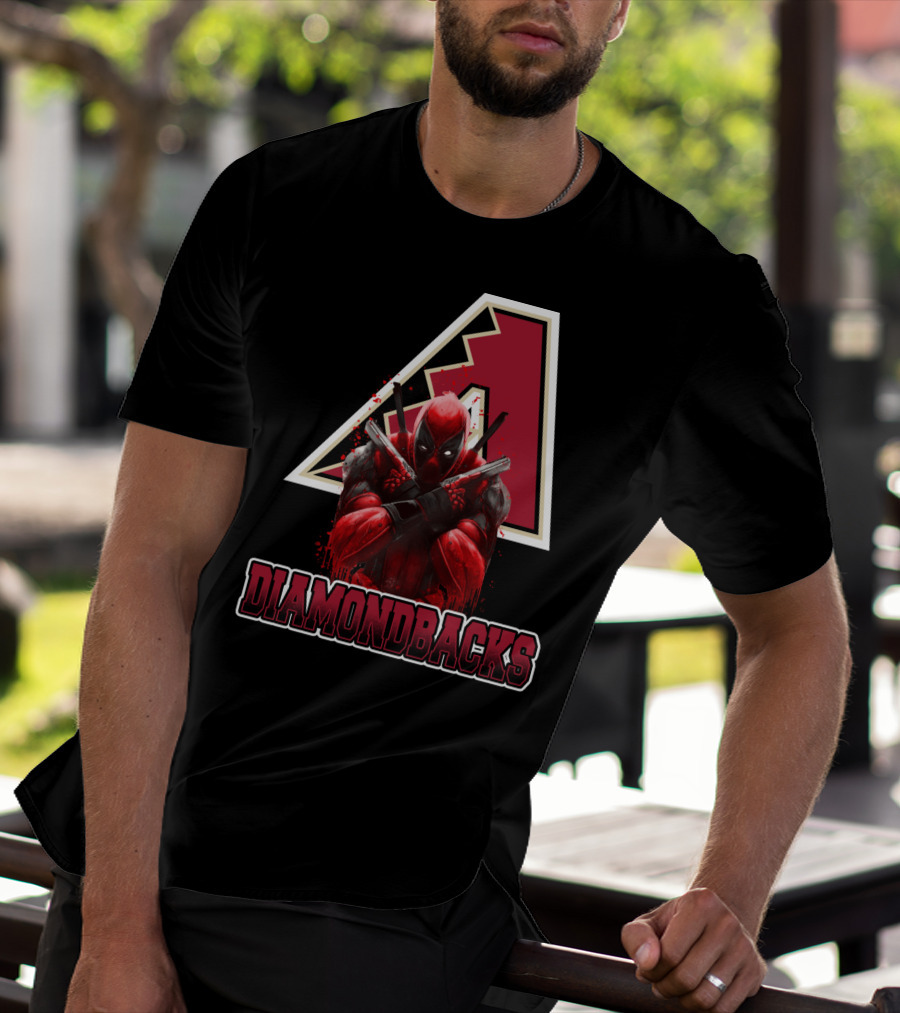 Arizona Diamondbacks Marvel Crossover With Deadpool T-Shirt