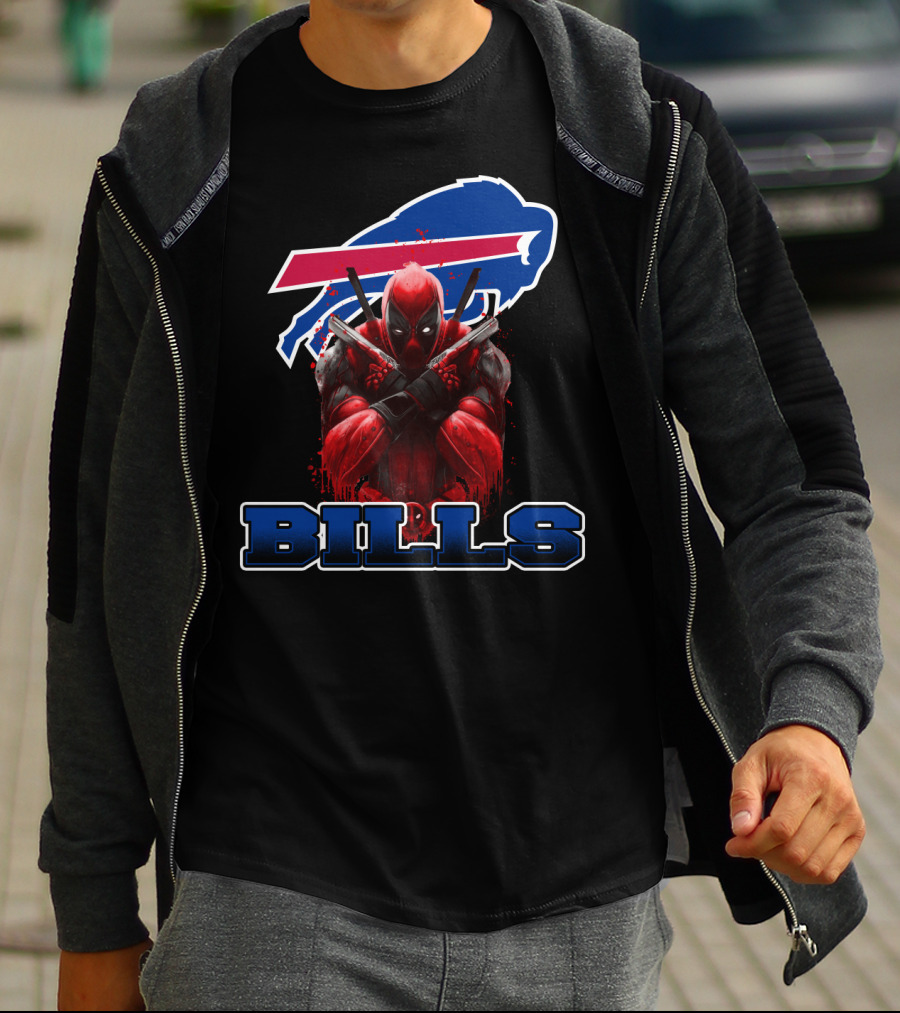 Buffalo Bills Deadpool Crossover Fans Unite T-Shirt