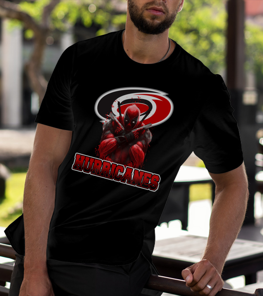 Carolina Hurricanes Deadpool Crossover Fan T-Shirt