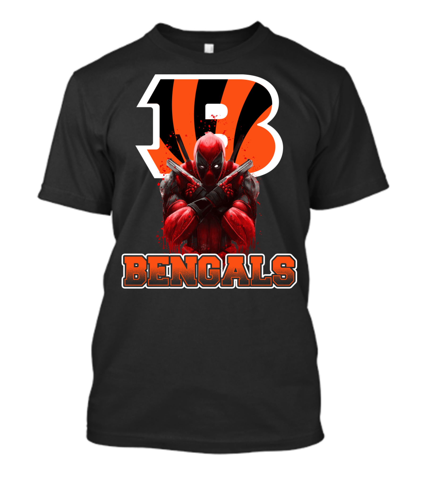 Bengals Deadpool Crossover Cincinnati Fans T-Shirt