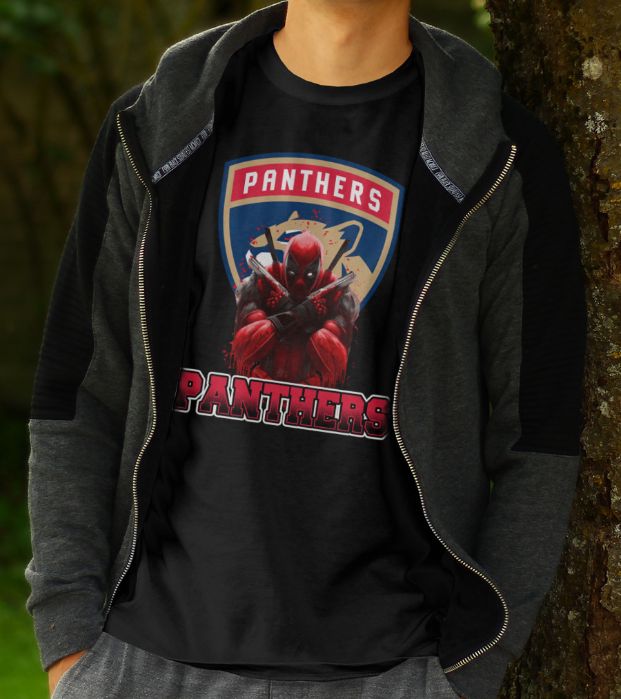 Florida Panthers Deadpool Crossover T-Shirt