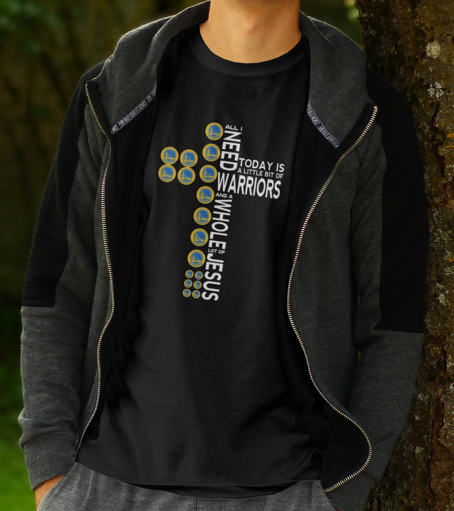 Golden State Warriors Logos Crossed With Need For Jesus Today T-Shirt