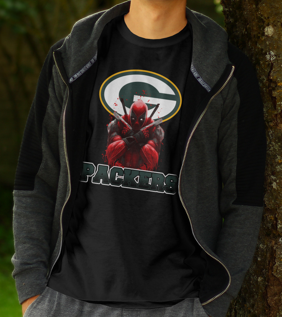 Green Bay Packers Deadpool Crossover Fan Merchandise T-Shirt