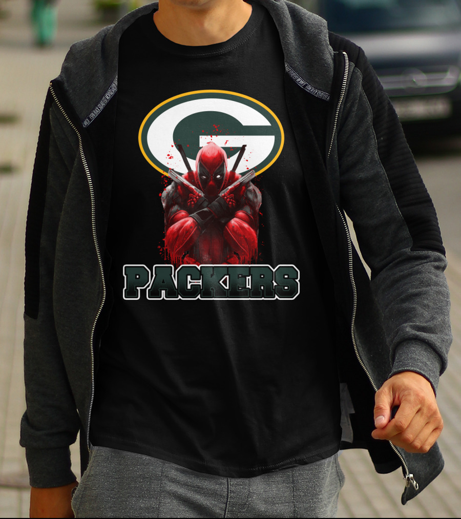 Green Bay Packers Deadpool Crossover Fan Merchandise T-Shirt