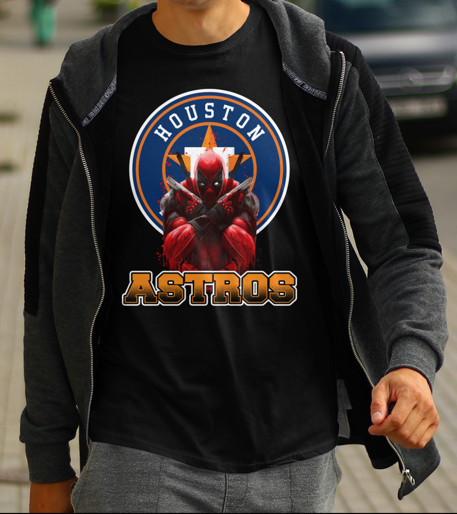 Houston Astros Deadpool Crossover T-Shirt