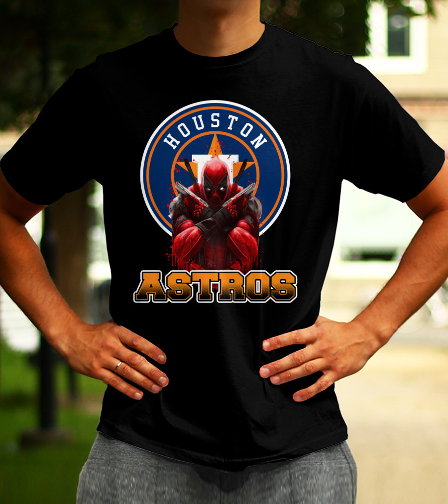 Houston Astros Deadpool Crossover T-Shirt