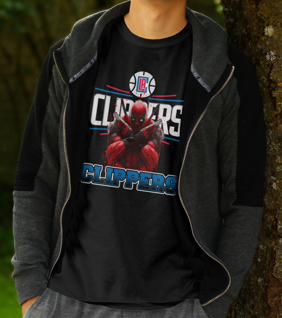 LA Clippers Deadpool Crossover Basketball Fan Favorite T-Shirt