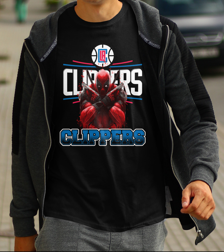 LA Clippers Deadpool Crossover Basketball Fan Favorite T-Shirt