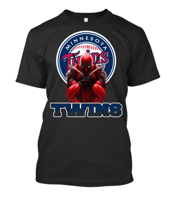 Minnesota Twins Deadpool Crossover For Fans T-Shirt