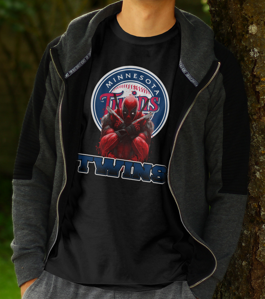Minnesota Twins Deadpool Crossover For Fans T-Shirt