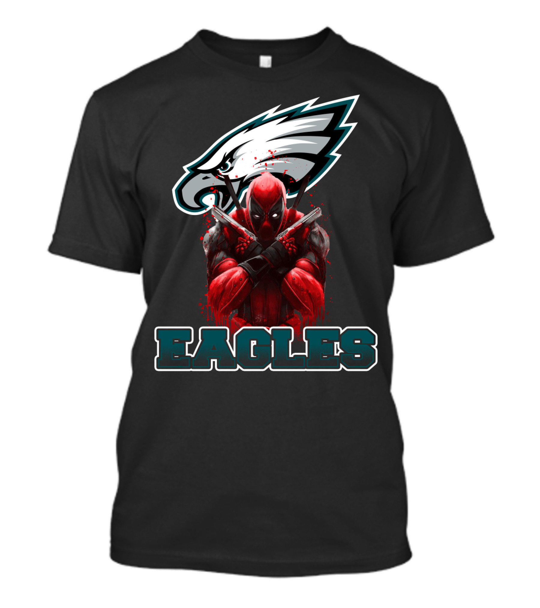 Philadelphia Eagles Deadpool Mashup Fans T-Shirt