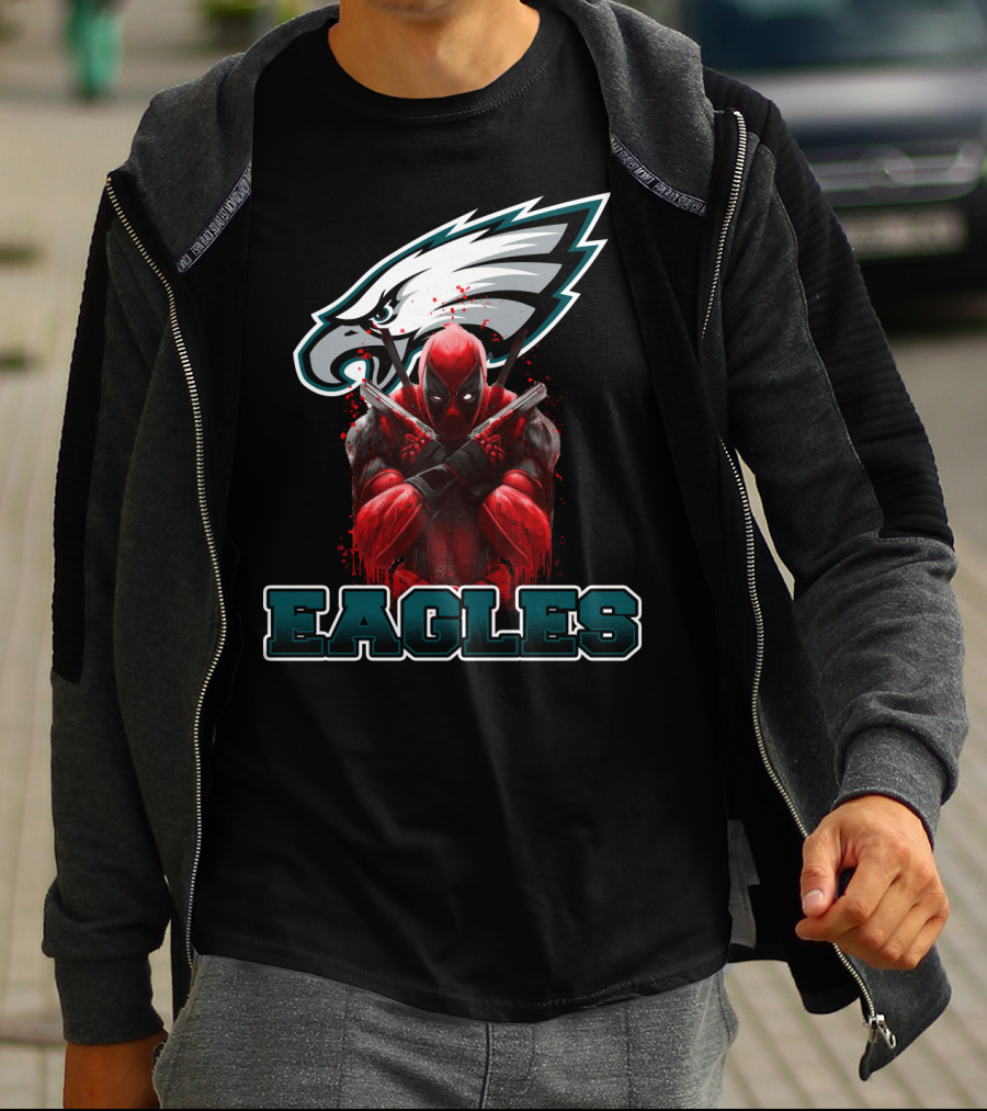 Philadelphia Eagles Deadpool Mashup Fans T-Shirt