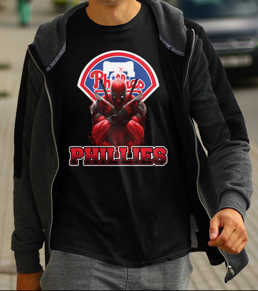 Philadelphia Phillies Deadpool Crossover Fans T-Shirt